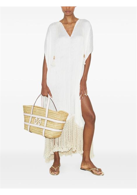 Borsa a mano Ella in raffia in beige Tory burch - donna TORY BURCH | 169398100